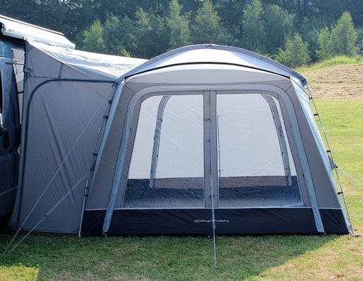 Outdoor Revolution Cayman (F/G) Drive Away Awning Mid side view showing windows and door to corridor