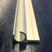 Awning Rail 3 Metre R Rail - showing side view on silver rail on a blue background