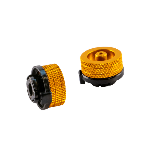 Cadac Bayonet Cartridge Adaptor main feature image showing top and side view of adaptor