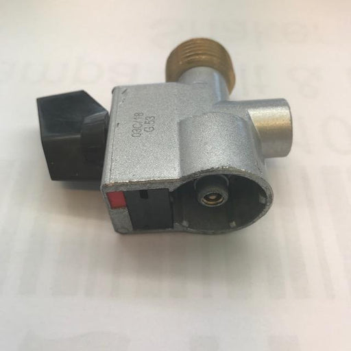 Clip On Butane Adapter 21mm (Vertical Connection) SIDE VIEW