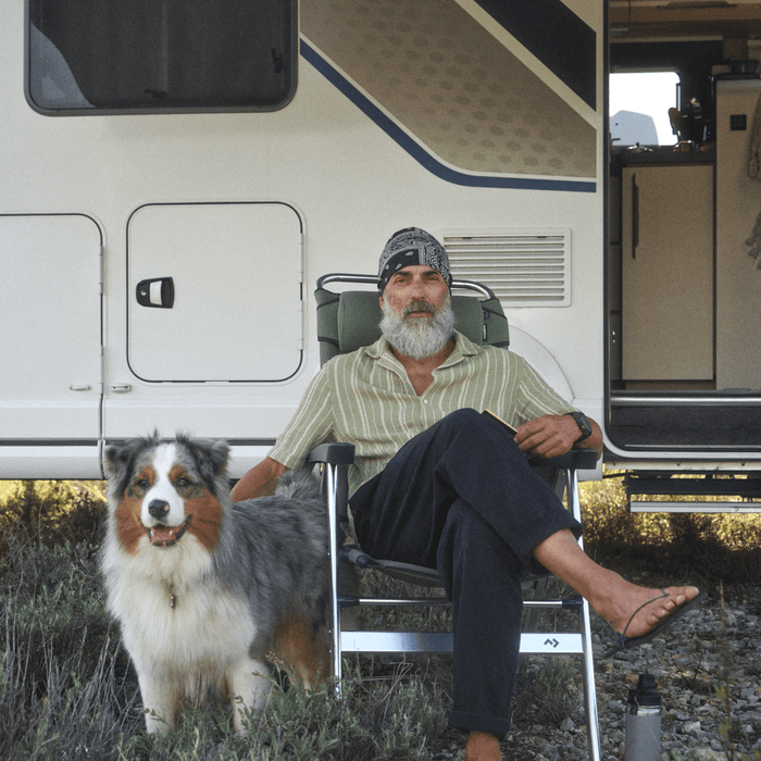 Dometic Quattro Milano Pro Reclining Camping Chair - Moss Lifestyle image