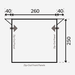 Dometic Rally 260 Caravan Porch Awning - Floorplan