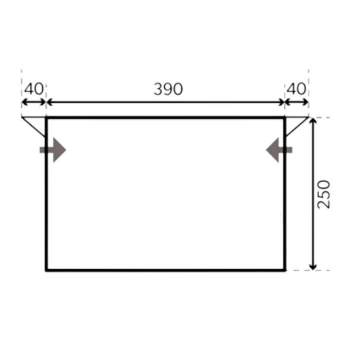 Kampa Dometic Rally 390 Caravan Porch Awning - Floorplan