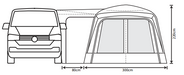 Outdoor Revolution Cayman Air Low - Inflatable Drive Away Awning floorplan