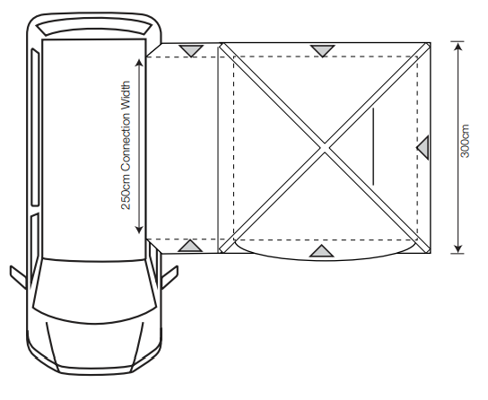 Outdoor Revolution Cayman Air Low - Inflatable Drive Away Awning floorplan 2