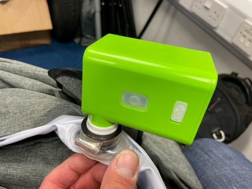 Outdoor Revolution Mini Max USB Air Pump - shown attached to airbed