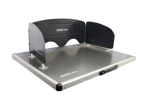 Outdoor Revolution Universal Windshield for Camping Stove feature image of windshield on table top