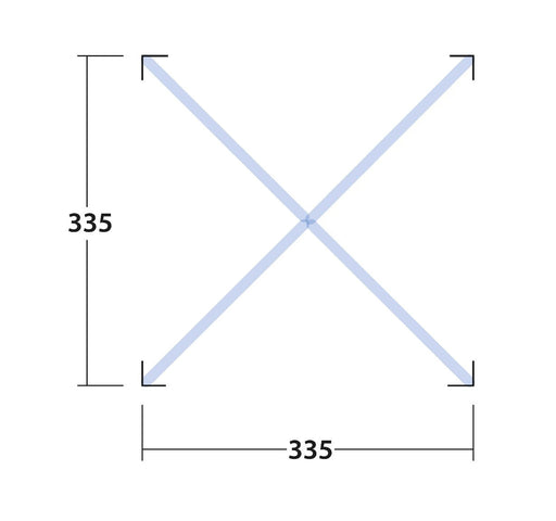 Outwell Air Shelter Gazebo / Day Tent - Floorplan