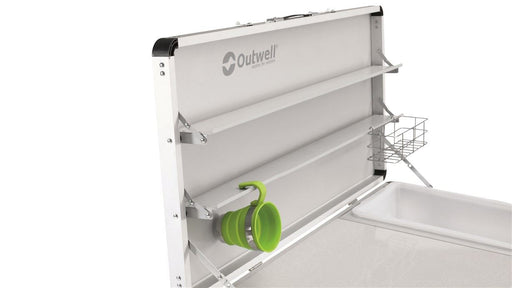 Outwell Drayton Kitchen above sink folding shelves