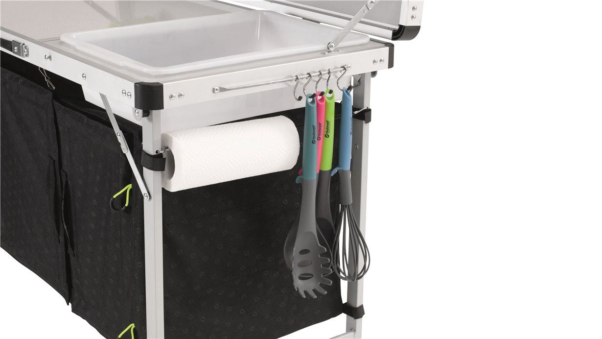 Outwell Drayton Kitchen kitchen roll holder on side
