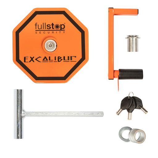Purpleline Excalibur Alloy Wheel Clamp - Fullstop Security - contents