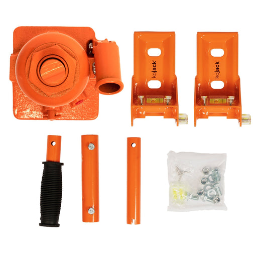 Purpleline Kojack Single Axle Hydraulic Caravan Jack contents