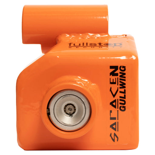 Purpleline Saracen Gullwing High Security Caravan Hitch Lock side angle