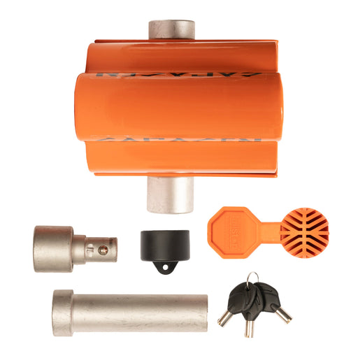 Purpleline Saracen Ultra AL-KO Caravan Hitch Lock - Fullstop Security - contents