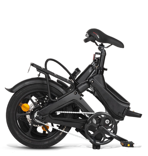 Riley Rb1 Folding Electric Bike shown folded up