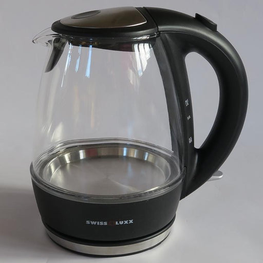 Swiss Lux 1 Litre Kettle - Clear - Low Wattage