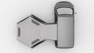 Vango Airhub Hexaway Pro Drive Away Awning Low - Cloud Grey feature aerial view