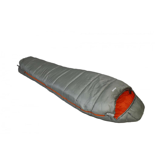 Vango Nitestar Alpha 350 Sleeping Bag - Fog - vertical image bag with top down - main image 