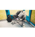 Vango Titan 2 Oversized Padded Chair lifestyle  image of chair in tent with throw and cushion