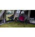 Vango Titan 2 Oversized Padded Chair lifestyle images of chairs in tent with cushion and blanket